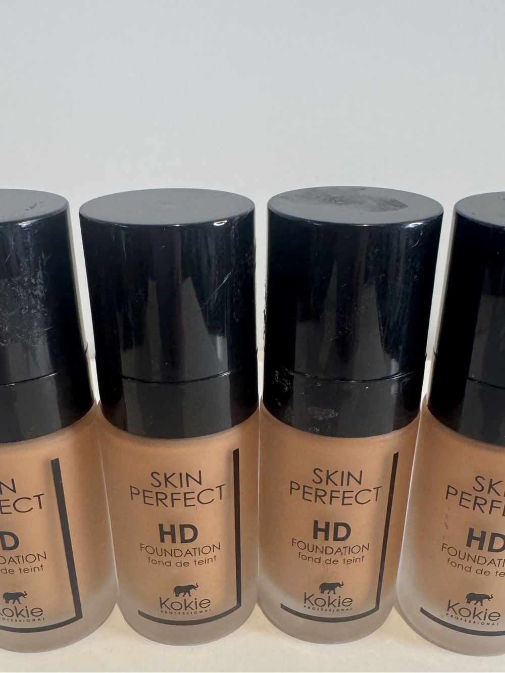 Kokie Cosmetics HD FOUNDATION 45 c HF733 4 Bottles